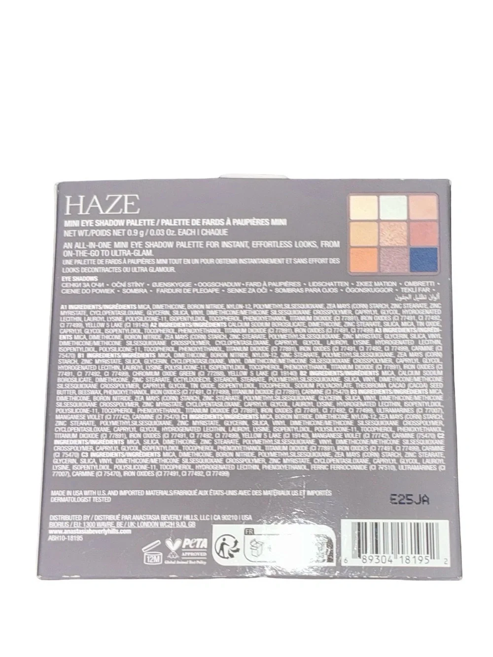 Anastacia Mini Eyeshadow Pallet “Haze”